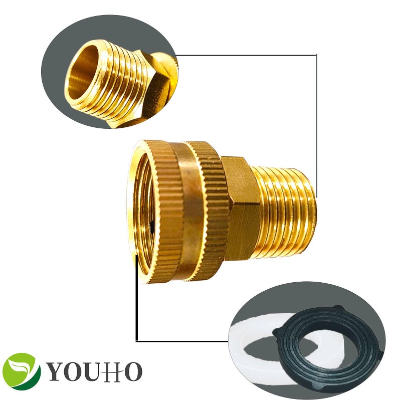 YOUHO Garden Hose Adapter 3/4 NPT Male x 3/4 GHT(F) Drip Irrigation Tubing to Faucet - Reusable Connector Fittings for Most Rain Bird, Orbit, Dig, Toro, Garden Extension Repair Fitting 1PCS - Image 3